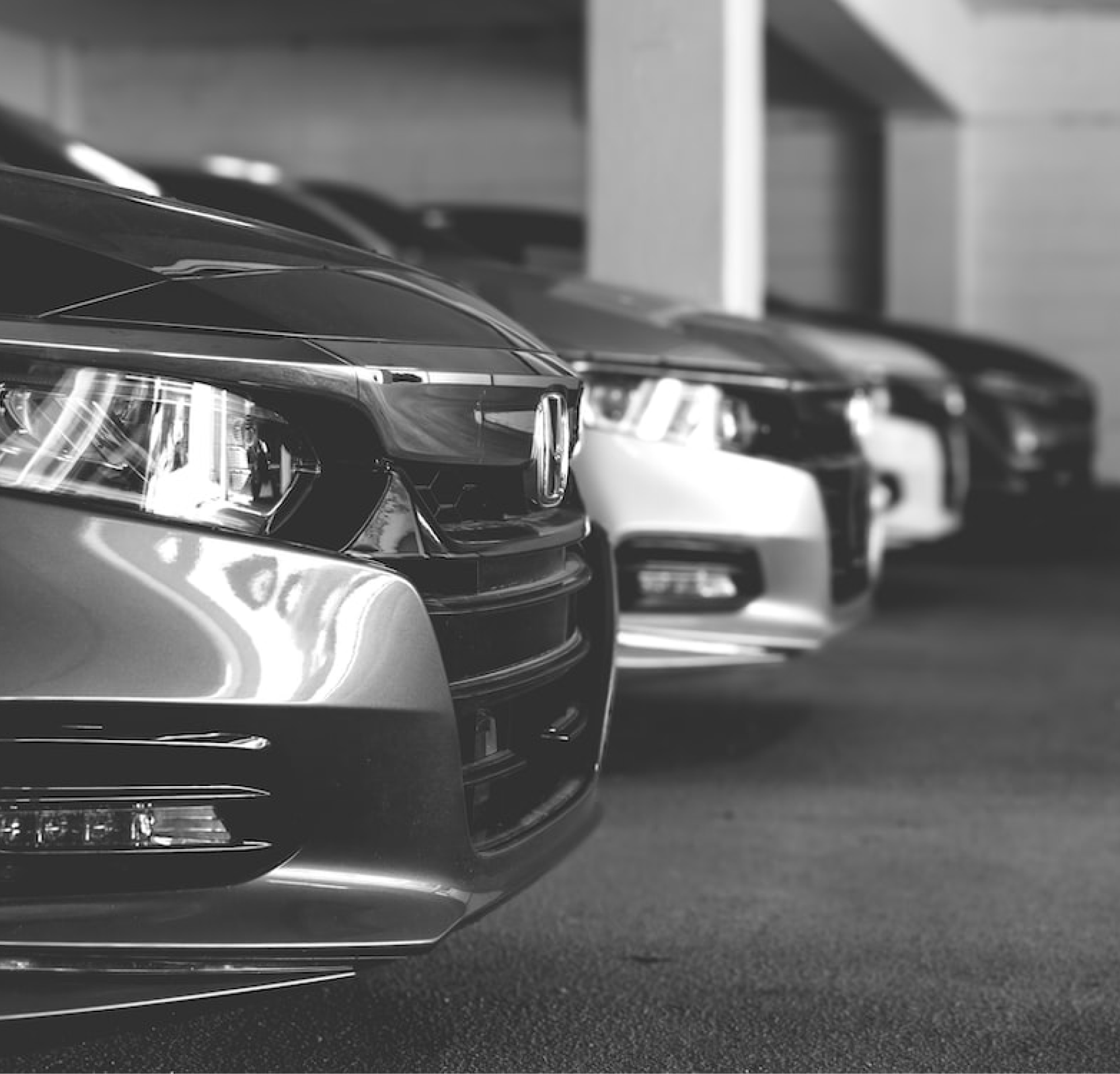 Maaz Cars fleet of rental vehicles parked, showcasing a variety of car models from compact cars to premium vehicles